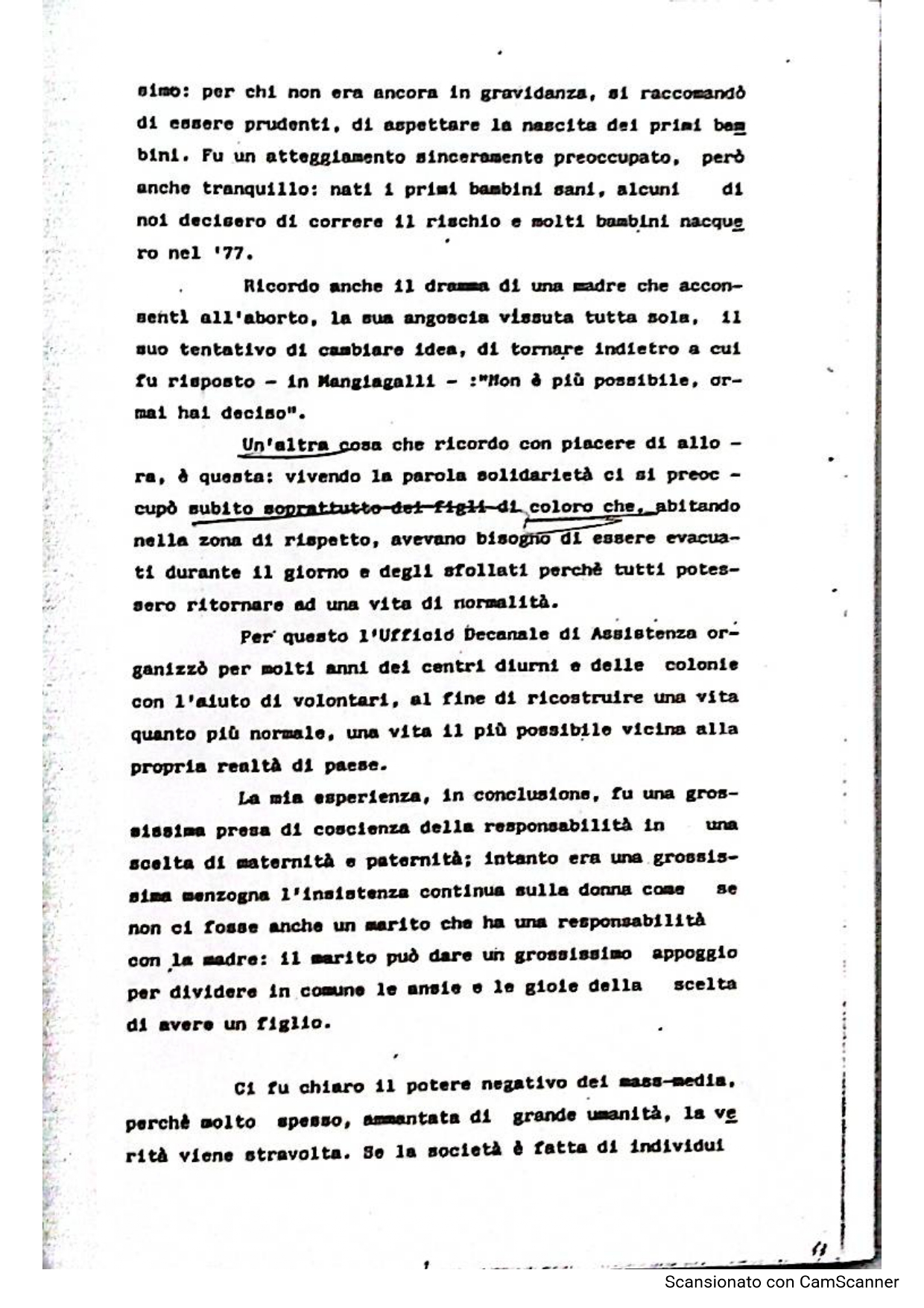 Testimonianza Madre Teresa Diossina Seveso Testimonianza Madre Teresa Diossina Seveso