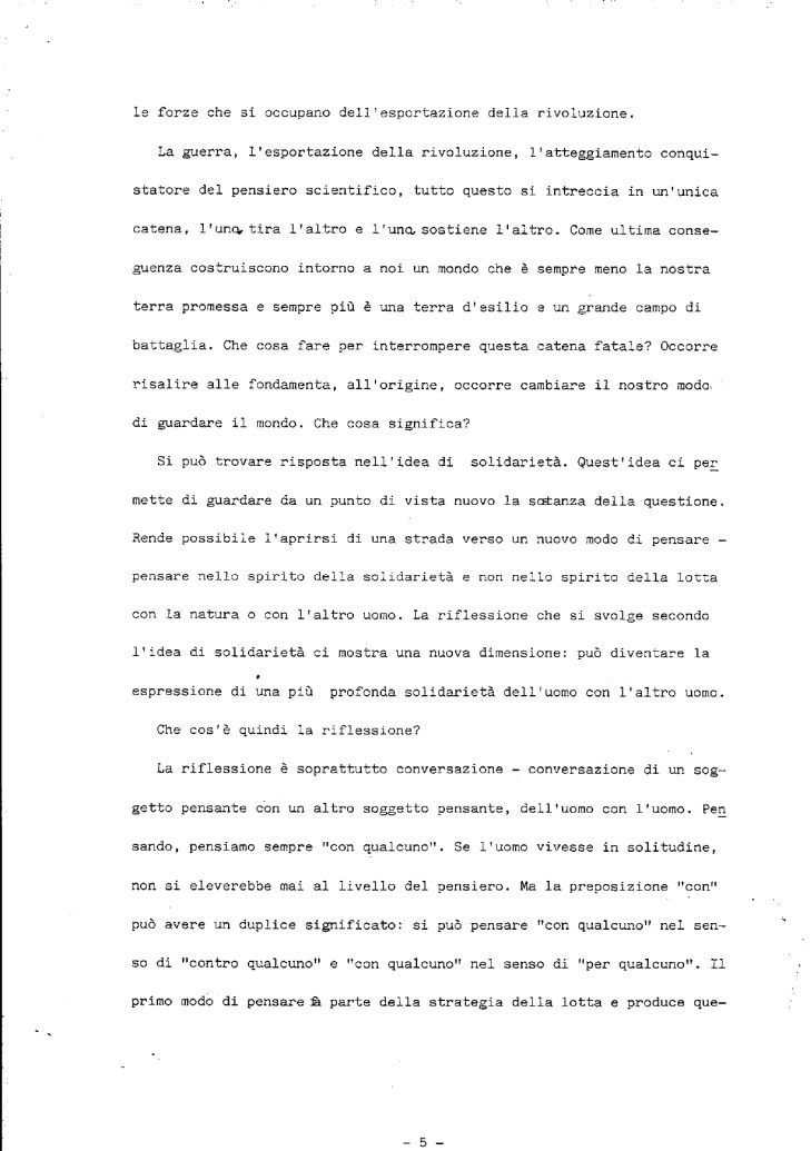 Diossina Seveso - Relazione del filosofo polacco Jozef Tischner