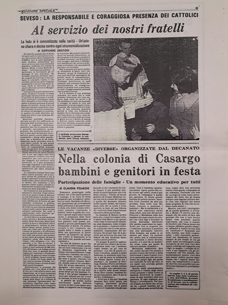 Diossina Seveso - Avvenire [10-07-1977]