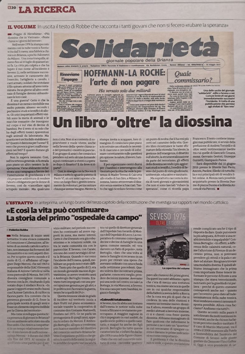 Diossina Seveso - Il Cittadino 29-05-2016 Diossina Seveso - Il Cittadino 29-05-2016