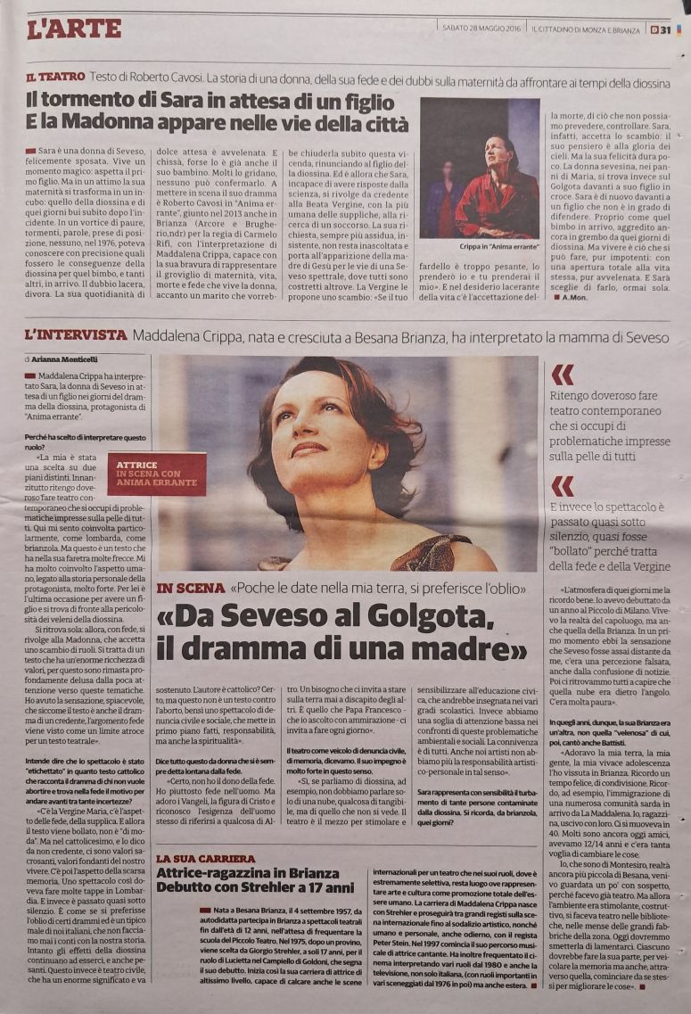 Diossina Seveso - Il Cittadino 29-05-2016 Diossina Seveso - Il Cittadino 29-05-2016